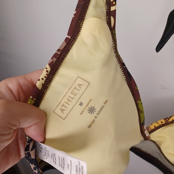 Athleta Halter Swim Bikini Top Floral - Picture 4 of 4